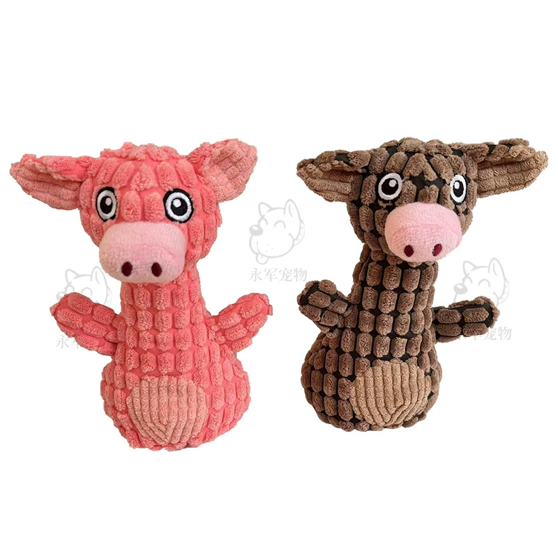 Новый питомец плюшевые игрушки Собака звук интерактивный укус странная свинья собака игрушка молярная кукла производитель в наличии