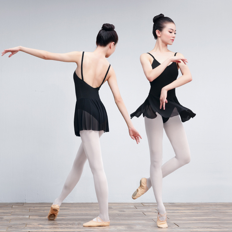 Ropa de práctica de ballet ropa de entrenamiento básico de gran altura para mujeres entrenamiento para adultos examen DE ARTE Honda gimnasia baile estudiante mono