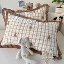 韩式ins全棉碎花枕套一对48*74纯棉加厚枕头套40*60加大50*80单只