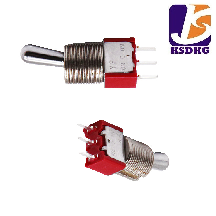 厂家货源 优质 大螺牙摇柄开关 钮子开关 立式 三脚 直插