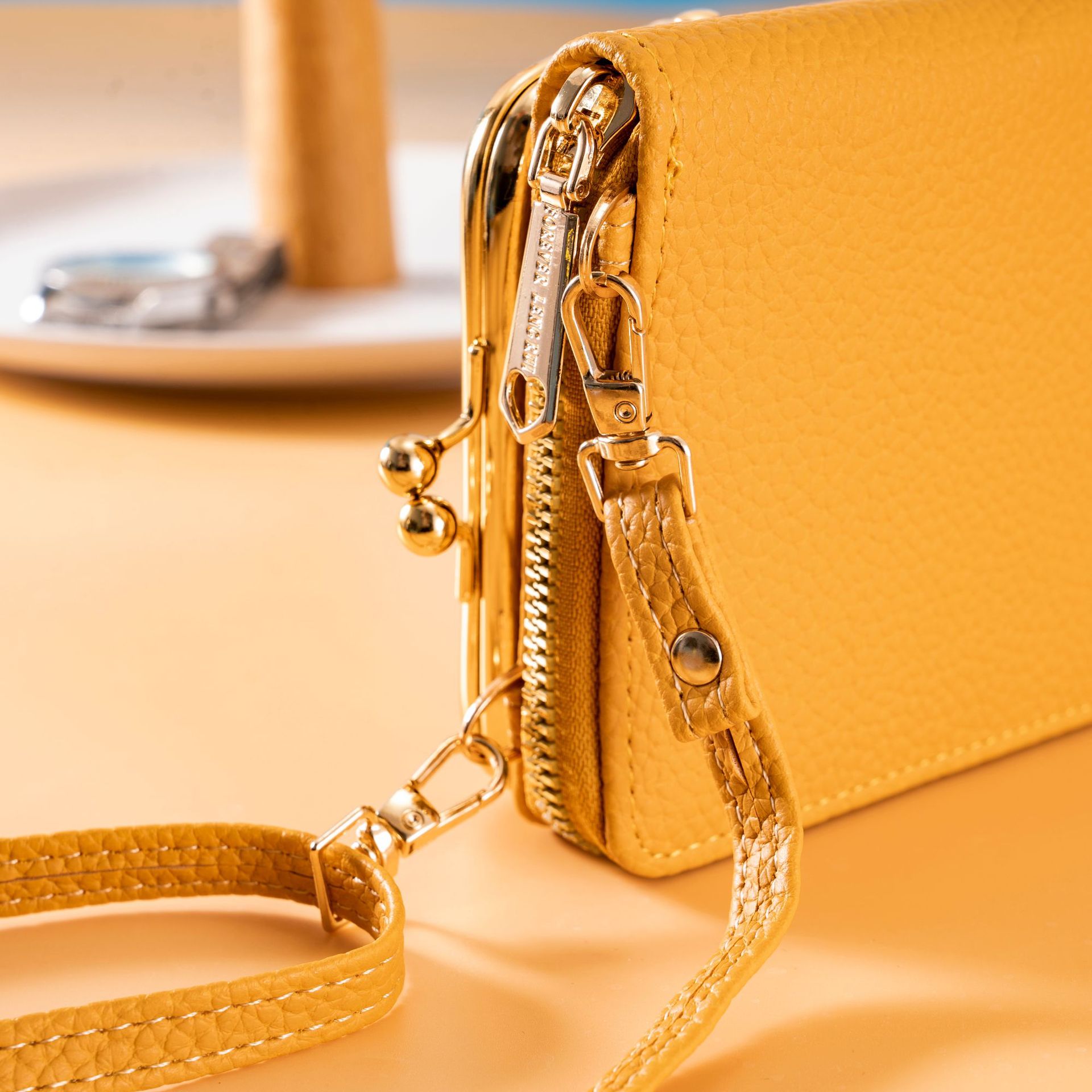 Nuevo de las mujeres crossbody estilo coreano macaron bolso del teléfono móvil al por mayor de gran capacidad multi-funcional de color sólido bolso de hombro de moda