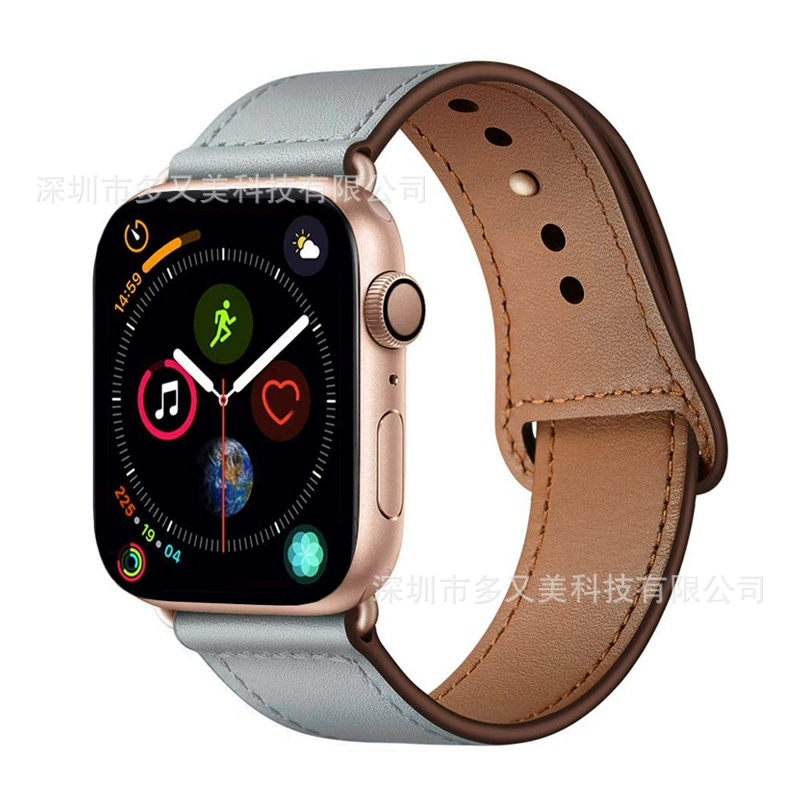 Совместимо с ремешком Apple Watch iWatch 6-го поколения SE/5432 стиль заклепки из кожи соединитель винтов высококачественная кожа