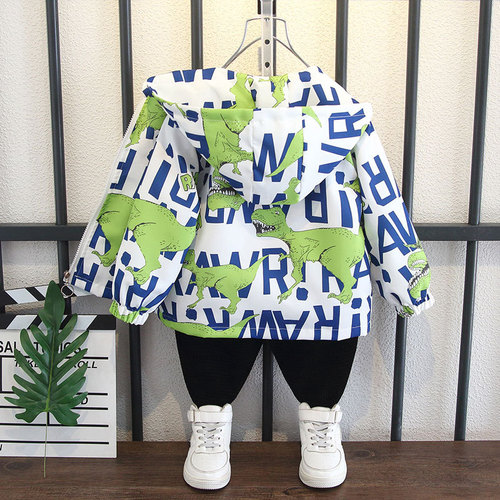 Children's Spring and Autumn Jackets 2024 New Boys 6 Baby Jackets Hooded Casual Windbreaker 8 Jackets 10 Korean
