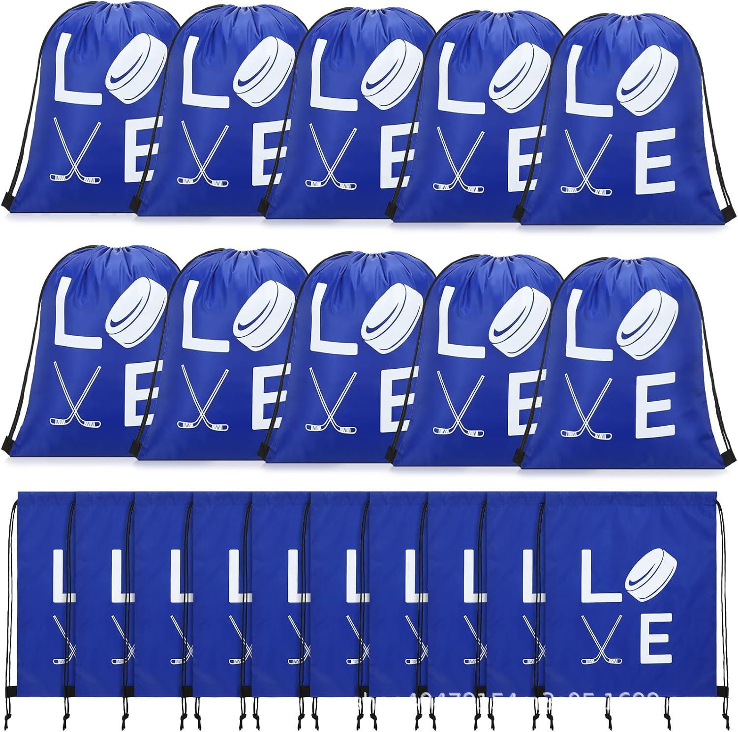 曲棍球束口袋二曲棍球儿童生日派对抽绳双肩背包袋便携收纳袋跨境