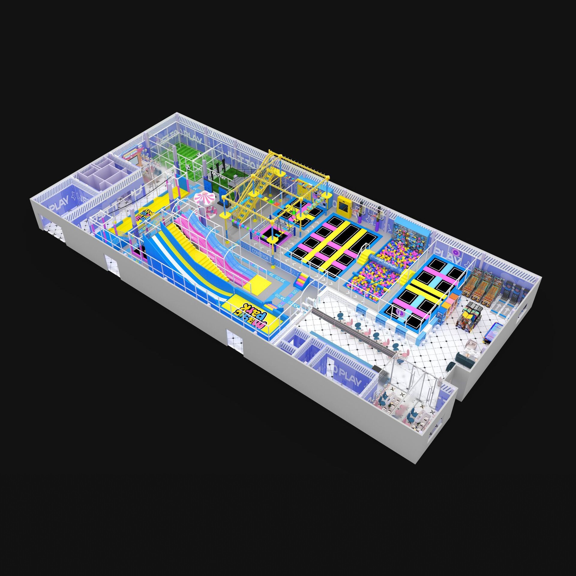 跨境淘气堡PVC包管护管钢管沫护套海绵防撞儿童乐园设备源头定制