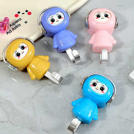 潮流玄关免孔强力变脸女孩挂钩卡通萌趣原创粉红女郎粘钩厂家直销