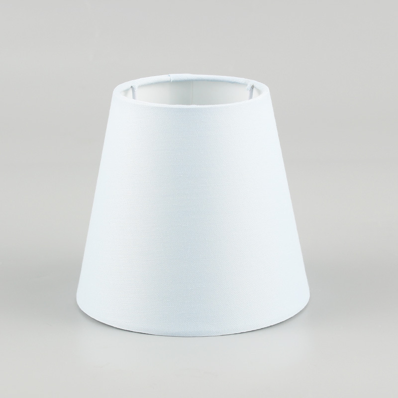 Nueva etiqueta plana Pantalla de fábrica al por mayor de lino lámpara de mesa lámpara de pie pantalla sala de estar dormitorio accesorios de la lámpara de tela