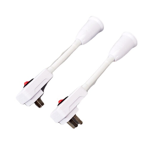 E27 universal hose extension socket plug-in hose with switch two or three plug screw socket LED wall lamp converter lamp holder