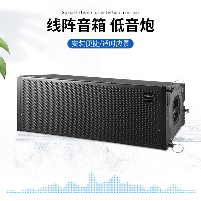 Altavoces de arreglo lineal duales de 12 pulgadas para conciertos, altavoces para bares, altavoces para fiestas en escenarios medianos a grandes al aire libre, altavoces pasivos