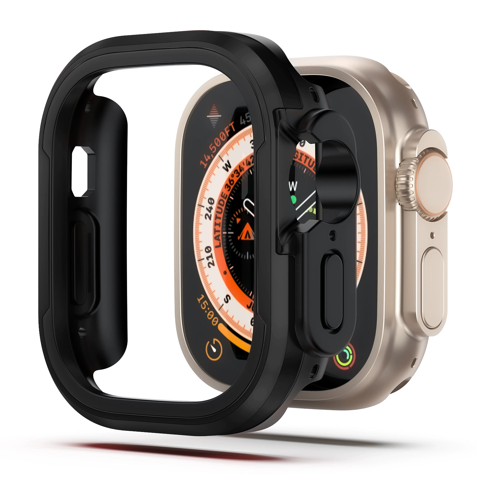 Корпус-оболочка под Apple45678 поколения IWatch8ultra49mmmtpu+алюминиевый сплав для защиты механизма