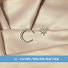 Silver needle, fashionable high quality earrings, silver 925 sample, simple and elegant design, fitted, wholesale