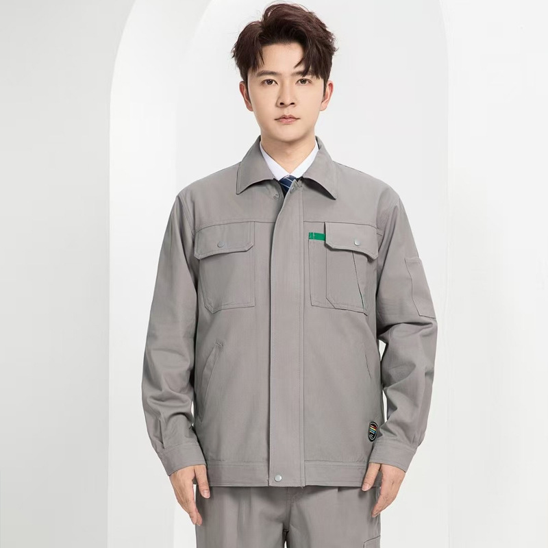 春秋工作服男装长袖耐磨耐脏厂服电焊车间工厂秋季劳保服工服工装|undefined