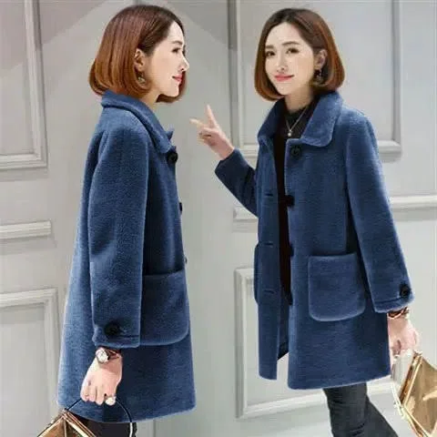 Jacket, coat, 2022 collection, plus size, loose fit, increased thickness