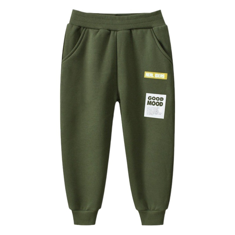 Ropa infantil 27kids, otoño e invierno, nueva colección 2024, pantalones deportivos de forro polar para niños, pantalones jogger para bebés, venta al por mayor