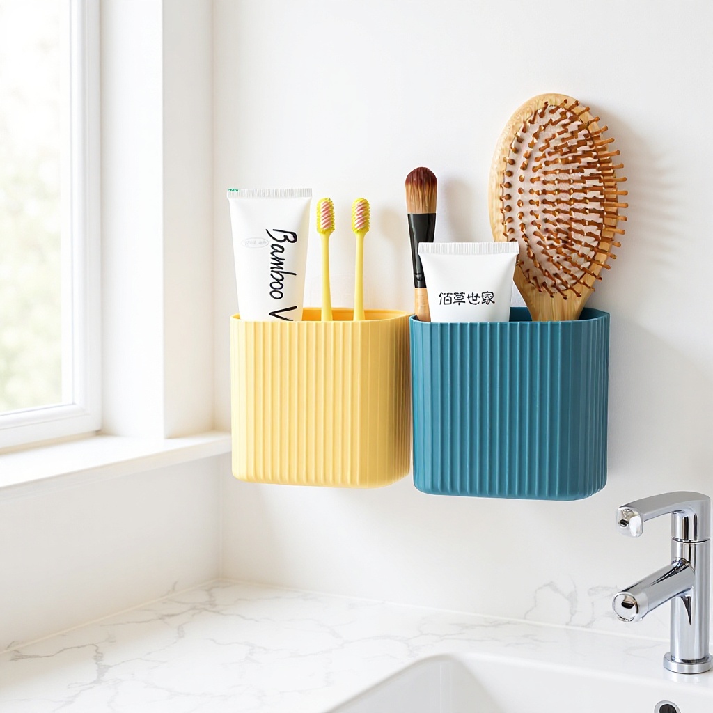 Chopstick Holder Wall-Mounted Basket Multifunctional Spoon Kitchen Storage Draining Chopstick Tube Organizer