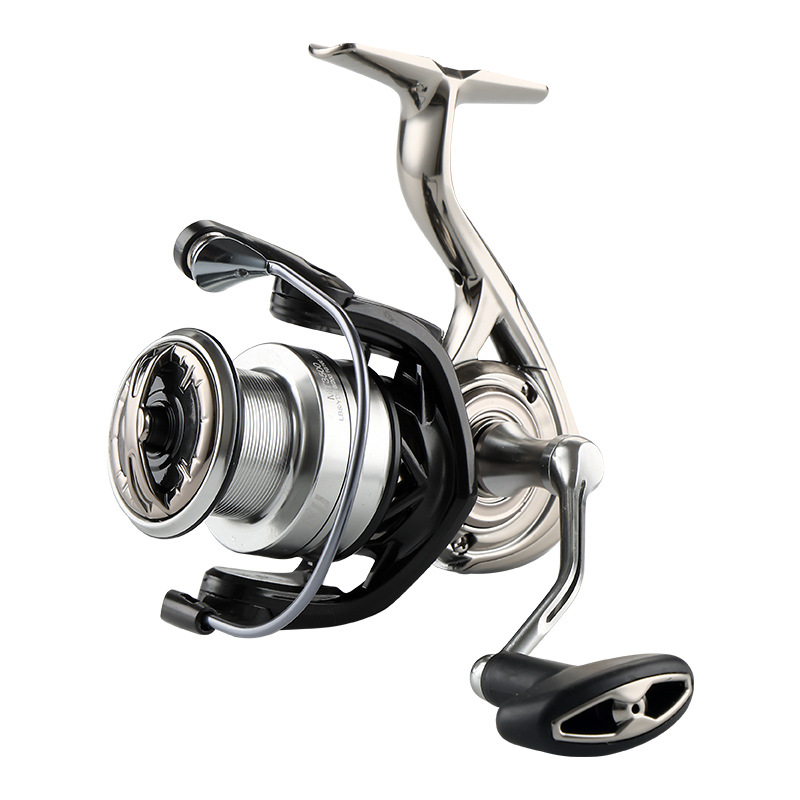 Todo metal anti-retorno de agua de mar rodamiento cerrado tipo tornillo en rueda giratoria rueda de línea de pesca caña de mar barco de pesca equipo de pesca