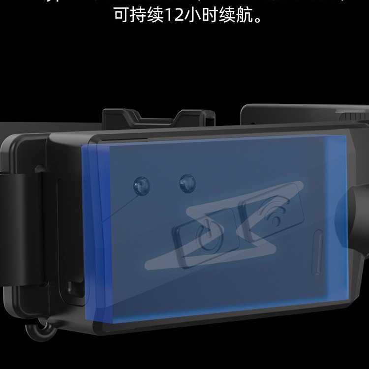 Linterna Frontal COB con Sensor de Movimiento, Luz de Ciclismo para Exteriores, Recargable por USB, Luz Nocturna para Correr, Luz LED de Alta Potencia
