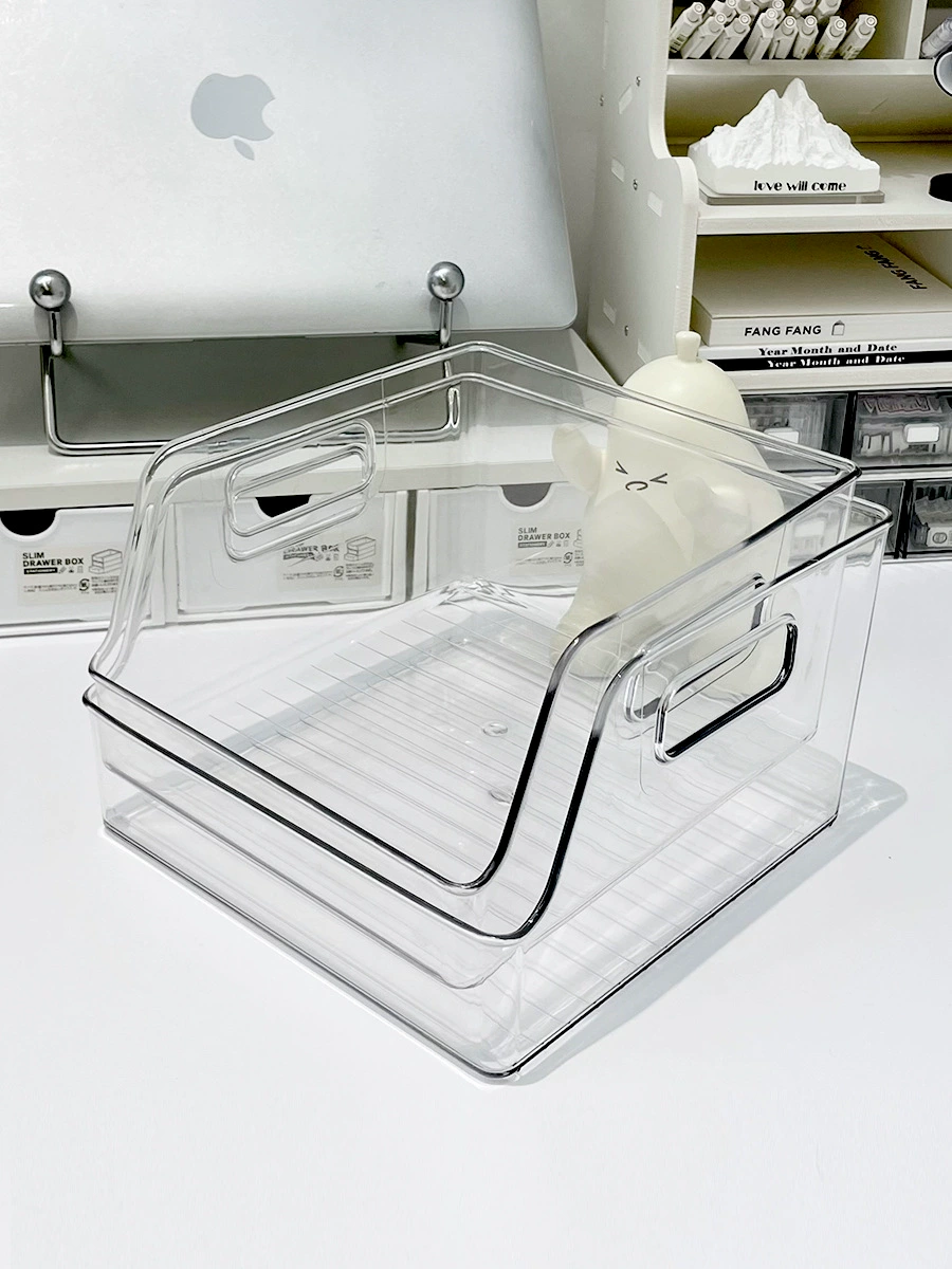 Desk organizer tray, multi-compartment desktop storage box, small–medium–large sets