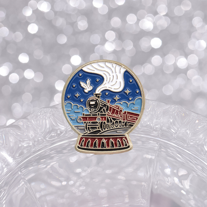 Cartoon Style Pin Crystal Ball Zinc Alloy Stoving Varnish Unisex Brooches display picture 9