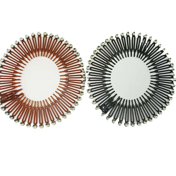 Factory wholesale imitation South Korea cute fashion rice powder comb with Diamond Spring comb wig comb accessories accessories