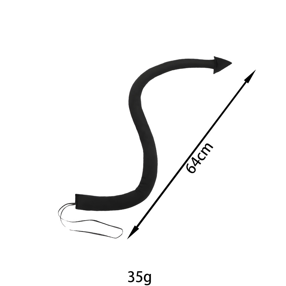 Halloween diablo cos tocado cuerno tenedor Halloween cuerno cuerno accesorios para el cabello diadema cola de diablo