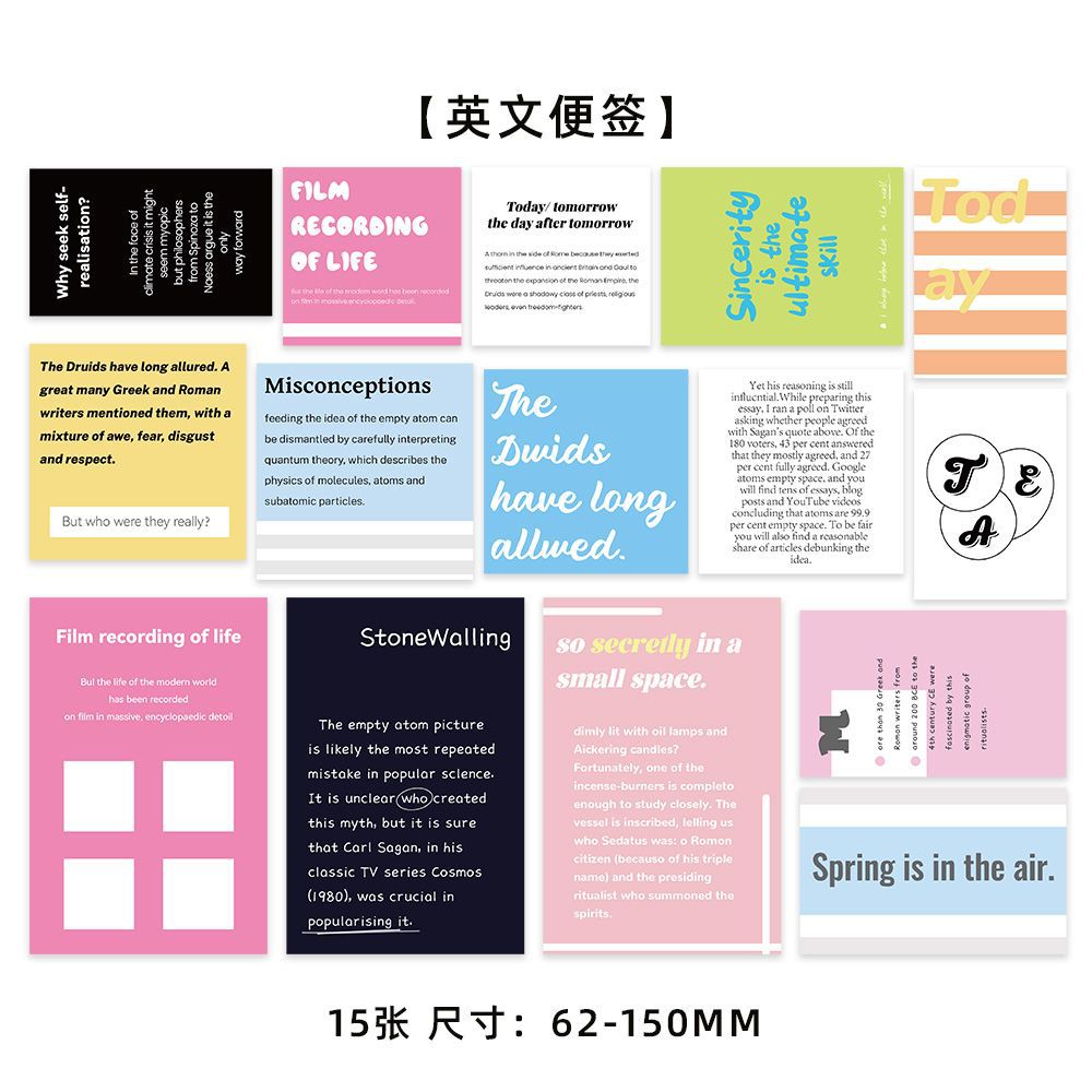 Colección de cientos de tarjetas de postal, estilo ins, estilo anime japonés, estilo retro, arte festivo, suministros culturales y creativos