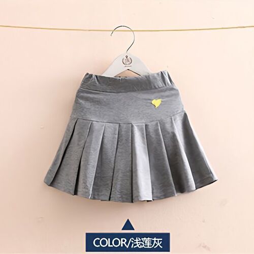 Girls' Pleated Skirt Pants Safety Shorts Skirts Versatile Children Anti-Bleed Half Body Short Skirts Summer Medium and Large Children Trend