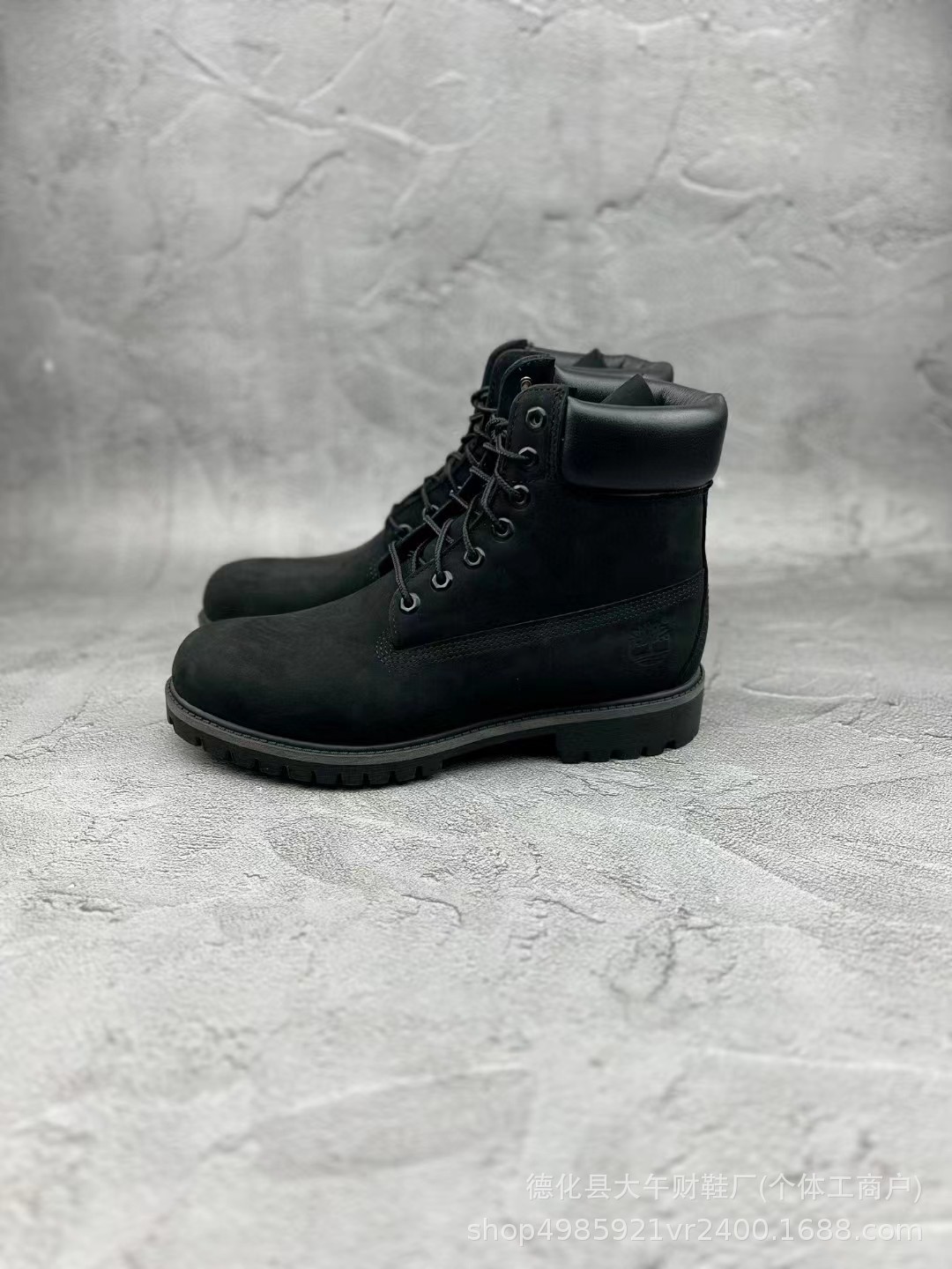 Timberland 6-Inch Premium Nubuck Leather High Black