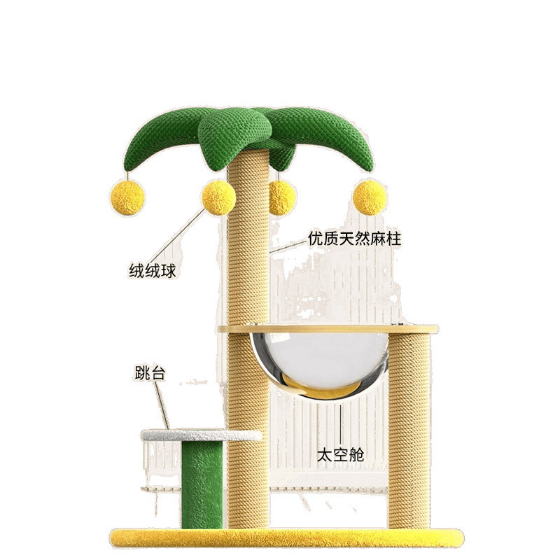 Cactus gato agarre tablero de gato gato escalada marco integral gato nido anti-desgaste vertical gato agarre marco gato juguete gato