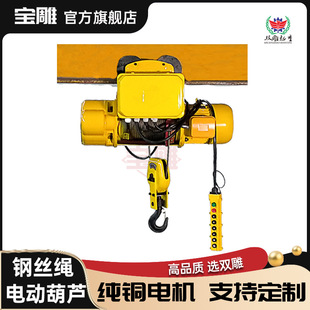 1 Ton Hoist Baodiao 2 Ton Electric Crane Cd1 Wire Rope Electric Hoist 3 Ton 5 Ton Stainless Steel Inverted Chain Explosion-Proof