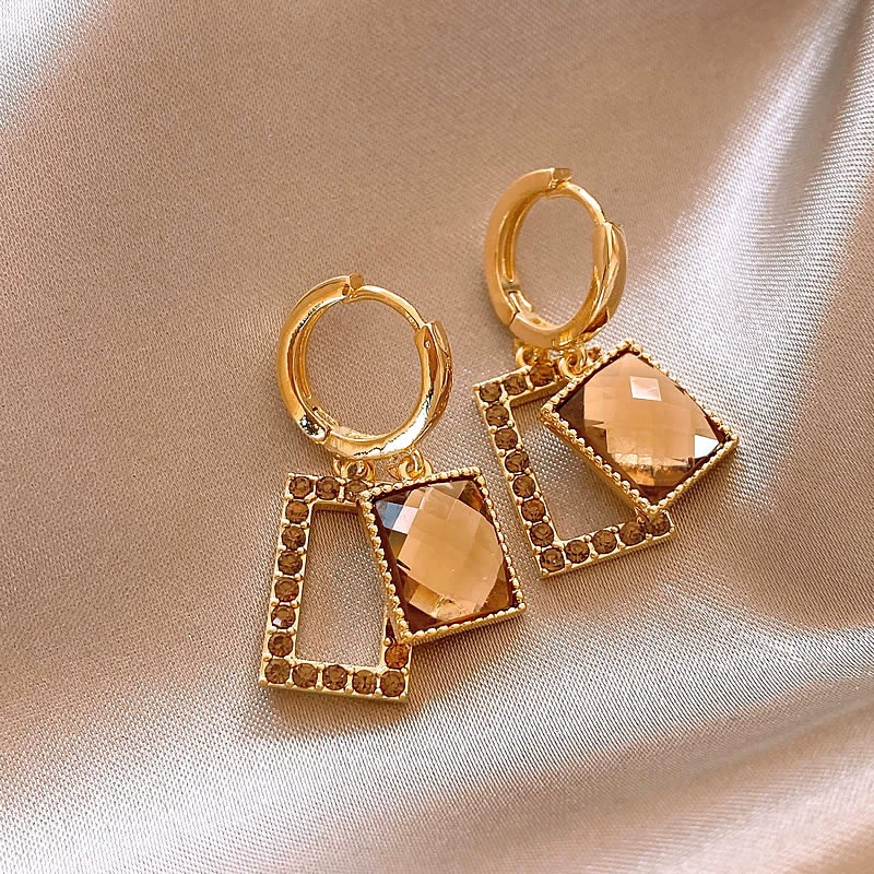 Серьги, серебряные иглы, стиль Шанель, серебро 925 пробы, легкий роскошный стиль, высококачественный стиль