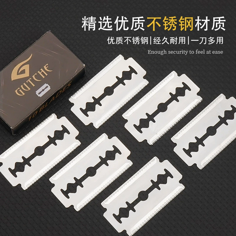 Safe old-fashioned blade, double-sided razor shaving
