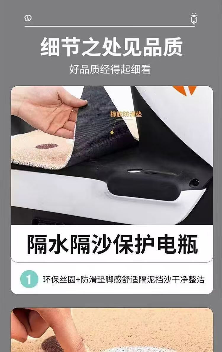 Electric Vehicle Floor Mats Cartoon Crayon Shin-Chan Rainproof Foot Mats Multi-Model Universal Wire Ring Dust Removal Self-Cutting Mats