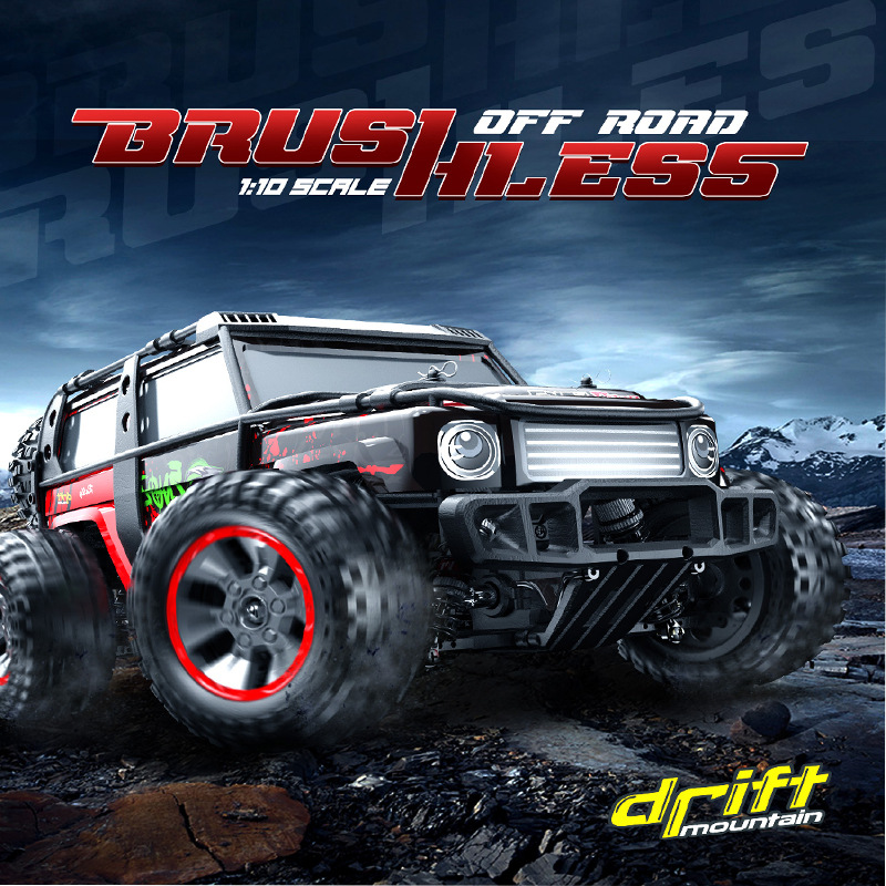 跨境热供儿童1:10四驱遥控无刷越野车亲子互动户外遥控攀爬车玩具