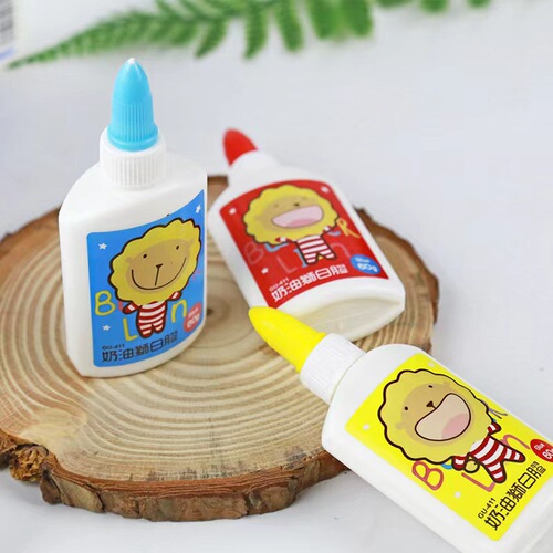 Lion GU401 white glue diy handmade glue children's students art class strong stick wood cloth white glue