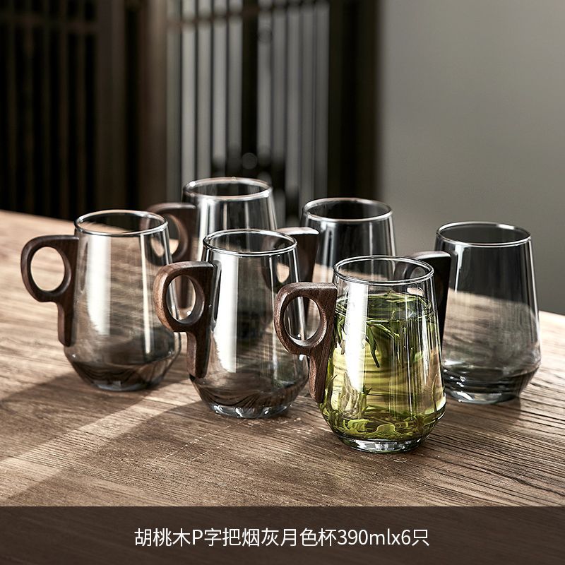 [6종세트] P자형 손잡이 애쉬 리버스컵 390ML