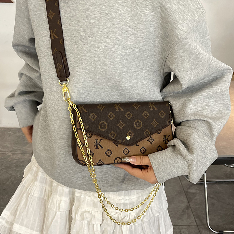 Retro Envelope Shoulder Bag For Women Versatile Chain Handbag_voghion.com