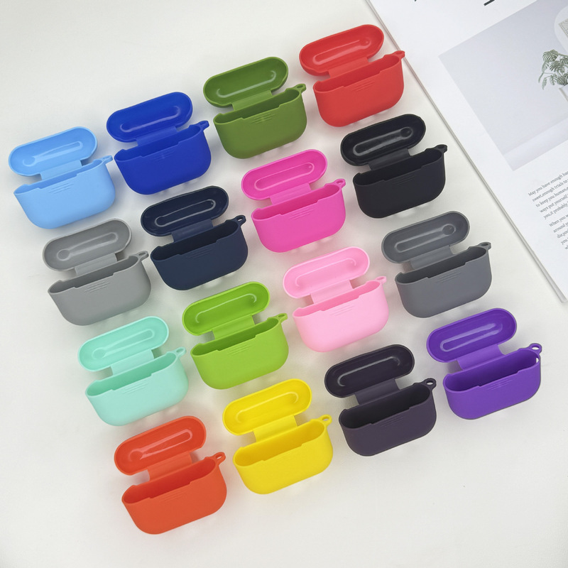Suitable for Apple AirPods Pro3 2025 Bluetooth Headset Silicone Protective Cover Anti-Fall Cosmetics Bag Thin Suitable for Apple AirPods Pro3 2025 Bluetooth Headset Silicone Protective Cover Anti-Fall Cosmetics Bag Thin