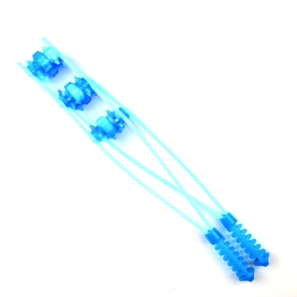 Back massage roller bar, 50 cm, multi-wheel 2–6 rows, green/yellow/blue