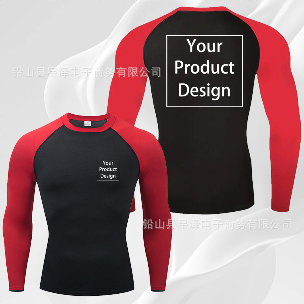 Красный + черный длинные рукава