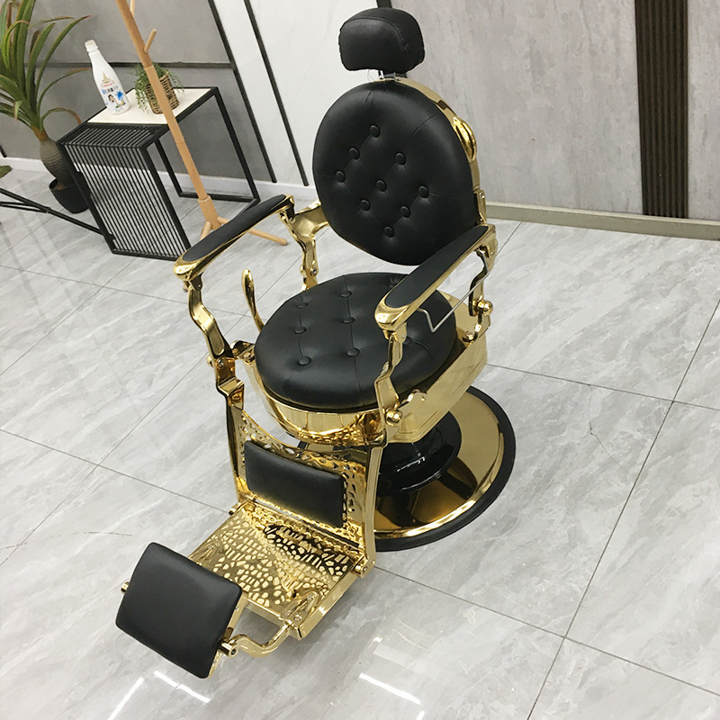 De alta gama de los hombres de la vendimia cabeza de aceite Silla de pelo peluquería especial corte de pelo ascensor Silla de afeitar