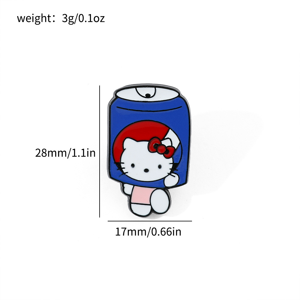 Venta caliente cien Sanrio serie de metal broche de dibujos animados coolomi Yugui perro KT gato todo-fósforo de moda insignia