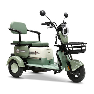 電動三輪車女士接送孩子老人代步成人小型女性老年雙人家用電瓶車