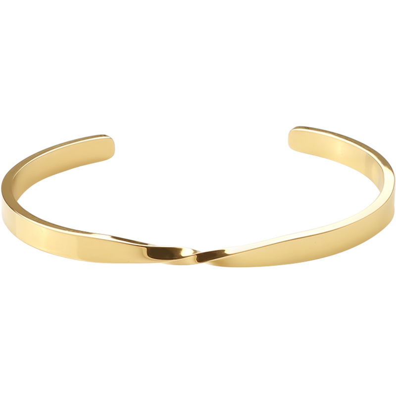 25g Weight Bangle Classification 304 Stainless Steel, Titanium Steel Chain Material Daily Occasion 304 Stainless Steel Material Color Block Pattern All Seasons Season Women's Gender Mixed Metal, Plating Design Streetwear Style Streetwear Color Block 304 Stainless Steel Bangle In Bulk 7