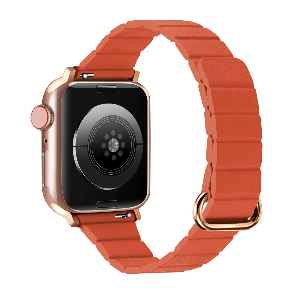 Подходит для iWatch8 Apple Watch S5678 капсула магнитная кожа Кожа Коробочный ремень Apple Watch8