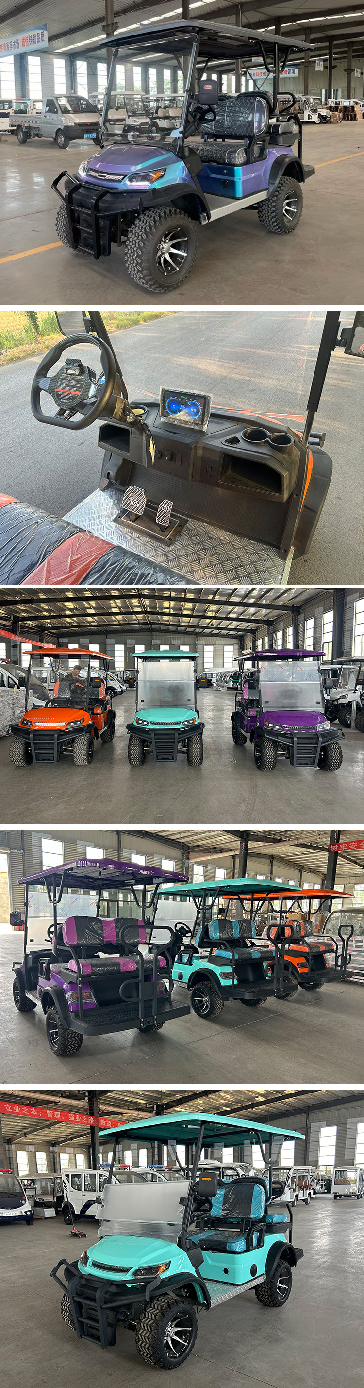 Four-Wheel Electric Sightseeing Car, Hotel Shuttle Car, 2-4-6-8 Seats, New Golf Cart, Battery Car, Mobility Scooter