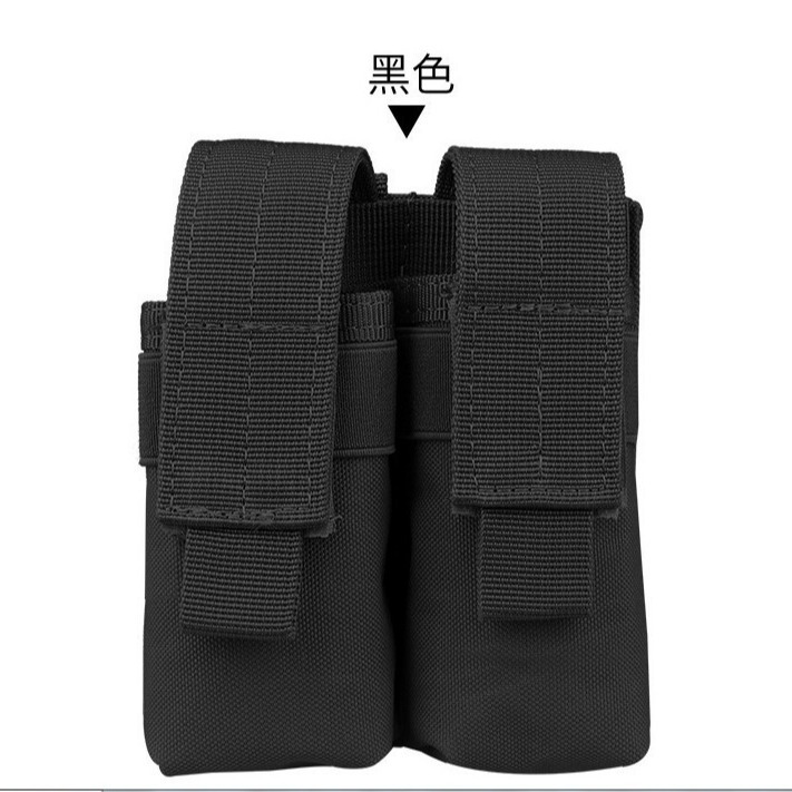 Deportes al aire libre bolso de la cintura bolsa de accesorios chaleco táctico MOLLE montaje accesorio bolsa de cartucho de doble articulación de la manga bolsa táctica