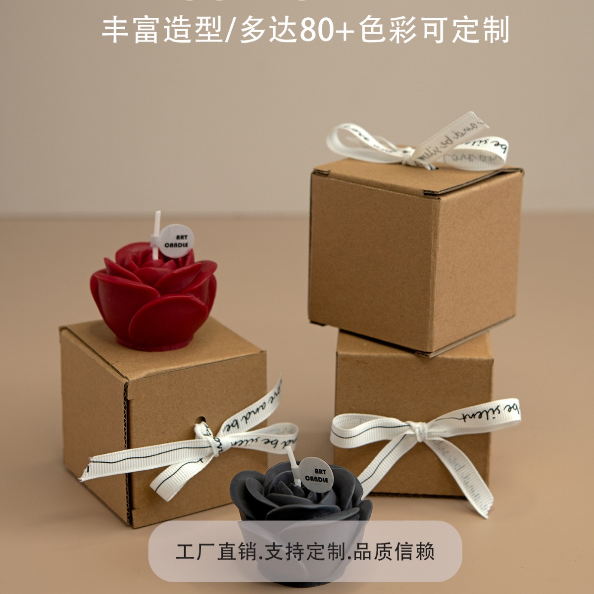 Vela perfumada en forma de rosa más vendida transfronteriza, decoración romántica a la luz de las velas, acompañamiento de boda, regalo del día de San Valentín