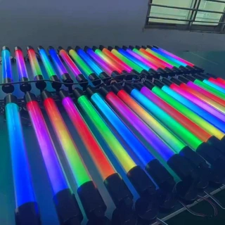 led360度发光定制长条形圆管变色跑马流水幻彩吊线装饰可编程灯管