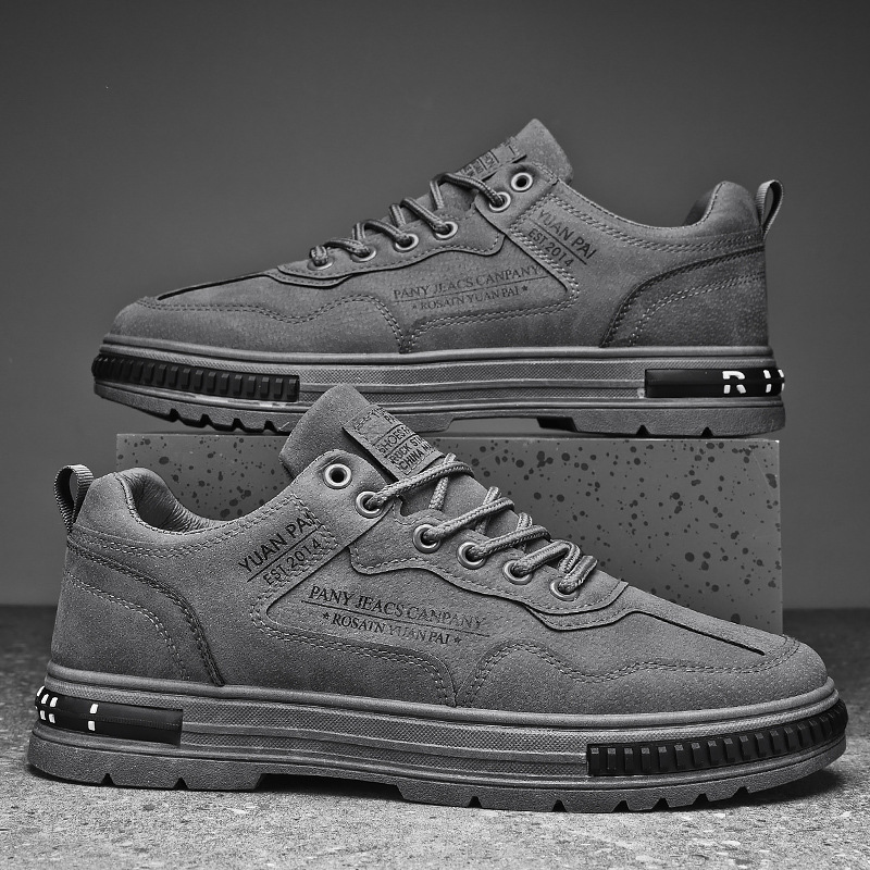 Zapatos de hombre 2024 primavera y otoño nuevos zapatos de protección contra el trabajo ligeros transpirables de moda masculina deportivos y casuales